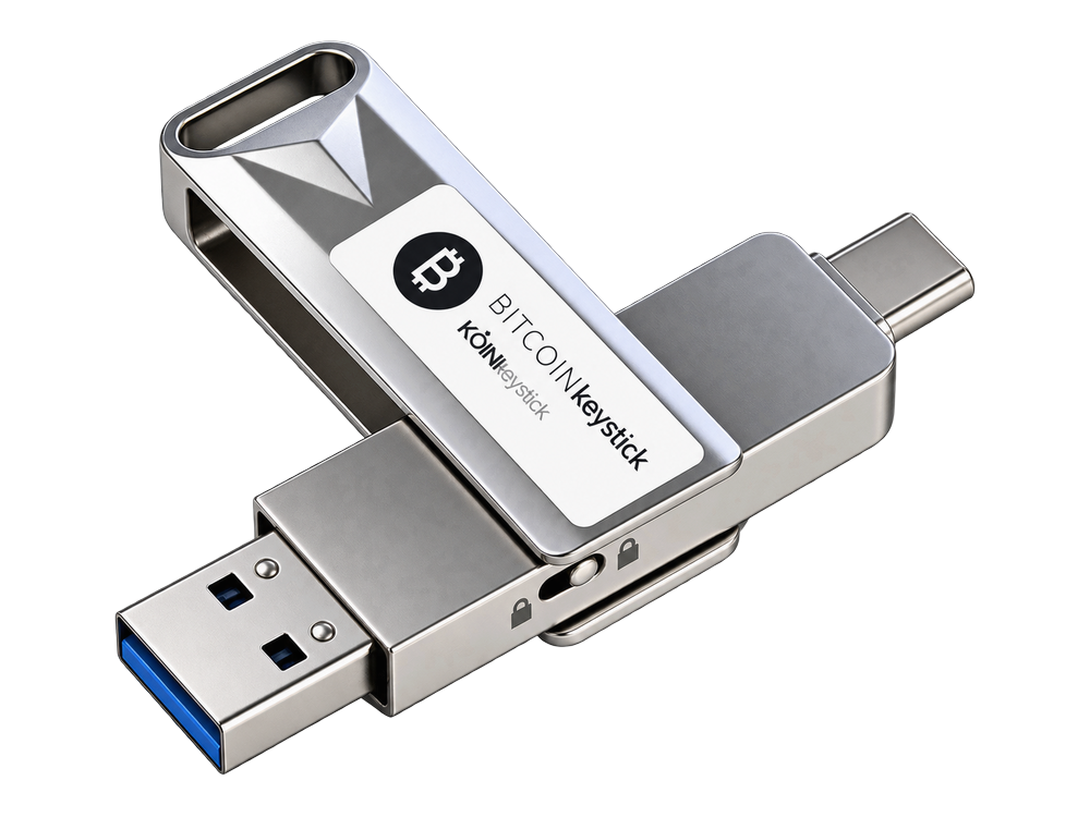 BITCOINkeystick METALLIC read-only